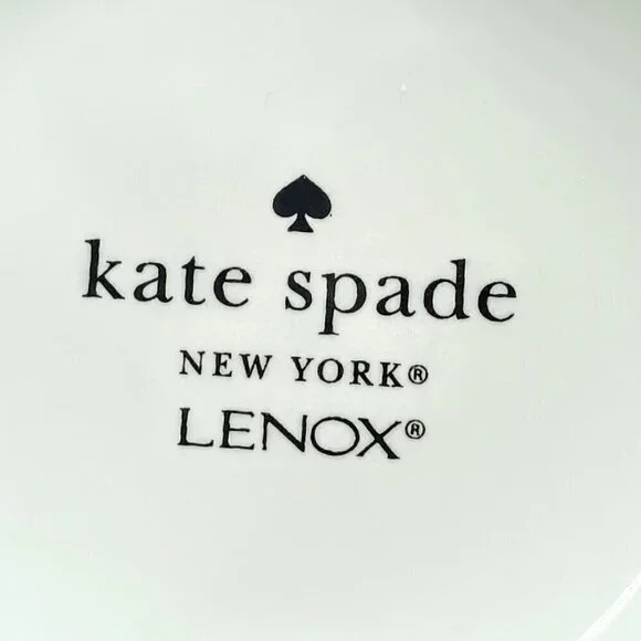 Kate Spade Lenox All in Good Taste Striped Ceramic Mugs (2) - Picture 6 of 6